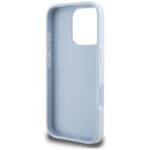 Guess Grained Big 4G Logo Small Classic Logo Blue Kryt iPhone 16 Pro Max