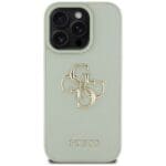Guess Grained Big 4G Logo Small Classic Logo Green Kryt iPhone 16 Pro Max