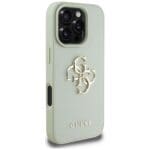 Guess Grained Big 4G Logo Small Classic Logo Green Kryt iPhone 16 Pro Max