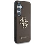 Guess Grained Big 4G Logo Small Classic Logo to Plus Brown Kryt Samsung Galaxy S25