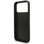 Guess Grained Ring MagSafe Black Kryt iPhone 17 Pro Max