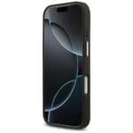 Guess Grained Strass Logo MagSafe Black Kryt iPhone 17 Pro