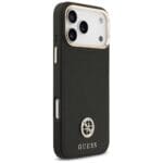 Guess Grained Strass Logo MagSafe Black Kryt iPhone 17 Pro Max