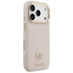 Guess Grained Strass Logo MagSafe Pink Kryt iPhone 17 Pro