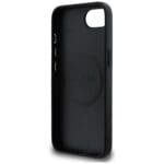 Guess Grained Triangle MagSafe Black Kryt iPhone 16e