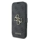 Guess GUBKP16S4GMGGR Black Book 4G Metal Logo Kryt iPhone 16