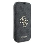Guess GUBKP16S4GMGGR Black Book 4G Metal Logo Kryt iPhone 16