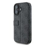Guess GUBKP16S4GMGGR Black Book 4G Metal Logo Kryt iPhone 16