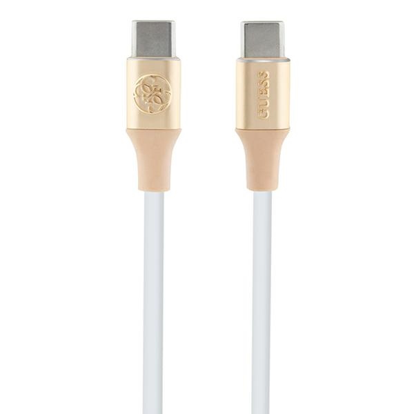 Guess GUCCLALRGDD Cable USB-C USB-C1.5m Fast Charging Light Gold Ebossed Logo