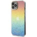 Guess GUHCP12MHDECMI Hardcase IML Faceted Mirror Disco Iridescent Kryt iPhone 12/12 Pro