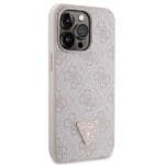 Guess GUHCP13LP4TDSCPP Pink Hardcase Crossbody 4G Metal Logo Kryt iPhone 13/13 Pro