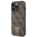 Guess GUHCP13LP4TDSCPW Brown Hardcase Crossbody 4G Metal Logo Kryt iPhone 13/13 Pro