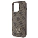 Guess GUHCP13LP4TDSCPW Brown Hardcase Crossbody 4G Metal Logo Kryt iPhone 13/13 Pro