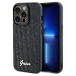 Guess GUHCP13LPMSDGSK Black Hardcase Disco Metal Script Kryt iPhone 13/13 Pro