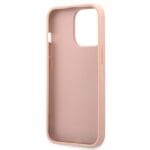 Guess GUHCP13LPSASBPI Pink Hardcase Saffiano Stripe Kryt iPhone 13/13 Pro