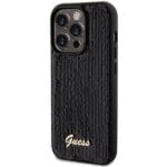 Guess GUHCP13LPSFDGSK Black Hardcase Sequin Script Metal Kryt iPhone 13/13 Pro