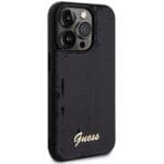 Guess GUHCP13LPSFDGSK Black Hardcase Sequin Script Metal Kryt iPhone 13/13 Pro