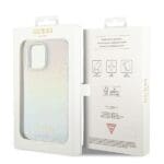 Guess GUHCP13XHDECMI Hardcase IML Faceted Mirror Disco Iridescen Kryt iPhone 13 Pro Max