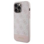 Guess GUHCP14LG4GLPI Pink Hardcase 4G Stripe Collection Kryt iPhone 14 Pro