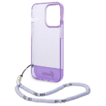 Guess GUHCP14LHGCOHU Purple Hardcase Translucent Pearl Strap Kryt iPhone 14 Pro