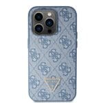 Guess GUHCP14LP4TDSCPB Blue Hardcase Crossbody 4G Metal Logo Kryt iPhone 14 Pro