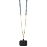 Guess GUHCP14LP4TDSCPB Blue Hardcase Crossbody 4G Metal Logo Kryt iPhone 14 Pro