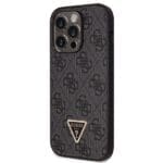 Guess GUHCP14LP4TDSCPK Black Hardcase Crossbody 4G Metal Logo Kryt iPhone 14 Pro