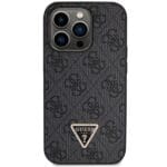 Guess GUHCP14LP4TDSCPK Black Hardcase Crossbody 4G Metal Logo Kryt iPhone 14 Pro