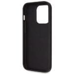 Guess GUHCP14LP4TDSCPK Black Hardcase Crossbody 4G Metal Logo Kryt iPhone 14 Pro