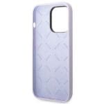 Guess GUHCP14LSLSMU Purple Hardcase Silicone Vintage Gold Logo Kryt iPhone 14 Pro
