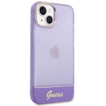 Guess GUHCP14SHGCOU Purple Hardcase Translucent Kryt iPhone 13/14/15