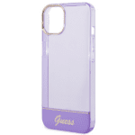 Guess GUHCP14SHGCOU Purple Hardcase Translucent Kryt iPhone 13/14/15