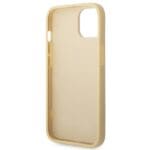 Guess GUHCP14SHGGSHD Gold Hardcase Glitter Script Kryt iPhone 13/14/15