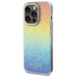 Guess GUHCP14XHDECMI Hardcase IML Faceted Mirror Disco Iridescen Kryt iPhone 14 Pro Max