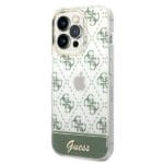 Guess GUHCP14XHG4MHA Khaki Hardcase 4G Pattern Script Kryt iPhone 14 Pro Max
