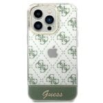 Guess GUHCP14XHG4MHA Khaki Hardcase 4G Pattern Script Kryt iPhone 14 Pro Max