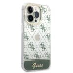 Guess GUHCP14XHG4MHA Khaki Hardcase 4G Pattern Script Kryt iPhone 14 Pro Max