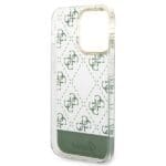 Guess GUHCP14XHG4MHA Khaki Hardcase 4G Pattern Script Kryt iPhone 14 Pro Max