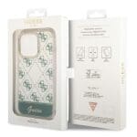 Guess GUHCP14XHG4MHA Khaki Hardcase 4G Pattern Script Kryt iPhone 14 Pro Max