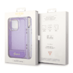 Guess GUHCP14XHGCOHU Purple Hardcase Translucent Pearl Strap Kryt iPhone 14 Pro Max