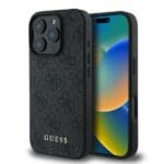 Guess GUHCP16LG4GFGR Black Hardcase 4G Classic Kryt iPhone 16 Pro