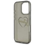 Guess GUHCP16LHCHGSPK Black Hardcase IML Heart Kryt iPhone 16 Pro