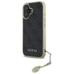 Guess GUHCP16SGF4GGR Black Hardcase 4G Charms Collection Kryt iPhone 16