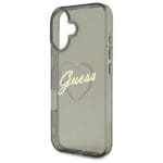 Guess GUHCP16SHCHGSPK Black Hardcase IML Heart Kryt iPhone 16