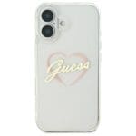 Guess GUHCP16SHCHGSPT Transparent Hardcase IML Heart Kryt iPhone 16