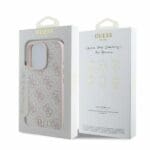 Guess GUHCP16XG4GFPI Pink Hardcase 4G Classic Kryt iPhone 16 Pro Max
