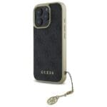 Guess GUHCP16XGF4GGR Black Hardcase 4G Charms Collection Kryt iPhone 16 Pro Max