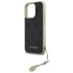 Guess GUHCP16XGF4GGR Black Hardcase 4G Charms Collection Kryt iPhone 16 Pro Max