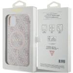 Guess GUHMN61G4GFRP Pink Hardcase 4G Collection Leather Metal Logo MagSafe Kryt iPhone 11/XR