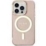 Guess GUHMN61HCMCGP Pink Hardcase Glitter Gold MagSafe Kryt iPhone 11/XR